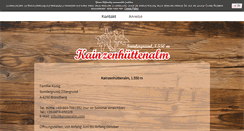 Desktop Screenshot of kainzenalm.com